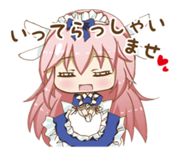 Daily stickers of angel and devil maid sticker #3488437
