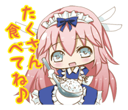 Daily stickers of angel and devil maid sticker #3488438