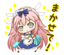Daily stickers of angel and devil maid sticker #3488439