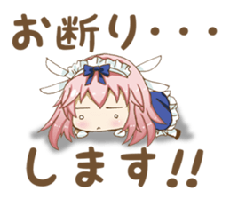 Daily stickers of angel and devil maid sticker #3488441