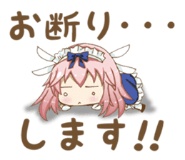 Daily stickers of angel and devil maid sticker #3488441