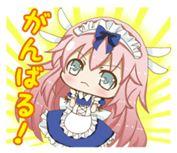 Daily stickers of angel and devil maid sticker #3488442
