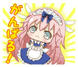 Daily stickers of angel and devil maid sticker #3488442