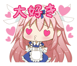 Daily stickers of angel and devil maid sticker #3488443