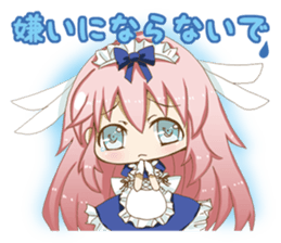 Daily stickers of angel and devil maid sticker #3488444