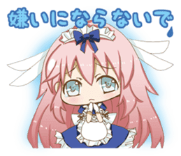 Daily stickers of angel and devil maid sticker #3488444