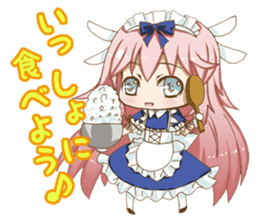 Daily stickers of angel and devil maid sticker #3488445