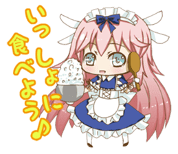 Daily stickers of angel and devil maid sticker #3488445