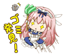 Daily stickers of angel and devil maid sticker #3488446