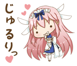 Daily stickers of angel and devil maid sticker #3488449