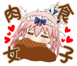 Daily stickers of angel and devil maid sticker #3488450