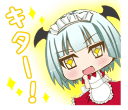 Daily stickers of angel and devil maid sticker #3488456