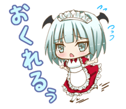 Daily stickers of angel and devil maid sticker #3488457