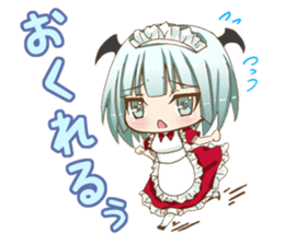 Daily stickers of angel and devil maid sticker #3488457