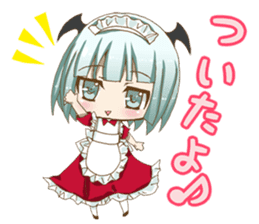 Daily stickers of angel and devil maid sticker #3488458