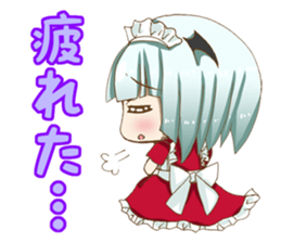 Daily stickers of angel and devil maid sticker #3488459