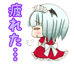 Daily stickers of angel and devil maid sticker #3488459