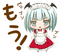 Daily stickers of angel and devil maid sticker #3488460