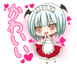 Daily stickers of angel and devil maid sticker #3488461