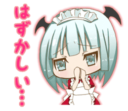 Daily stickers of angel and devil maid sticker #3488462