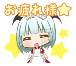 Daily stickers of angel and devil maid sticker #3488466