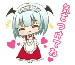 Daily stickers of angel and devil maid sticker #3488467