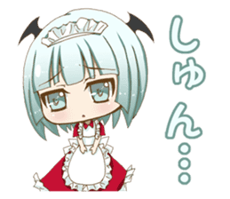 Daily stickers of angel and devil maid sticker #3488469