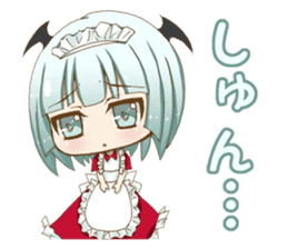 Daily stickers of angel and devil maid sticker #3488469