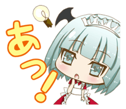 Daily stickers of angel and devil maid sticker #3488470