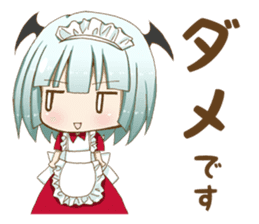 Daily stickers of angel and devil maid sticker #3488471