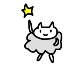 Cat Cloud sticker #3488754