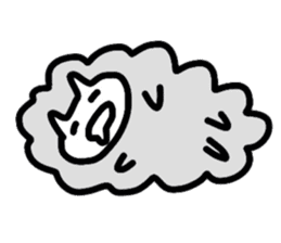 Cat Cloud sticker #3488759