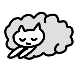 Cat Cloud sticker #3488760