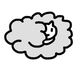 Cat Cloud sticker #3488762