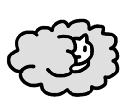 Cat Cloud sticker #3488762