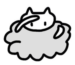 Cat Cloud sticker #3488764