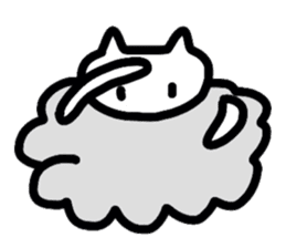 Cat Cloud sticker #3488764
