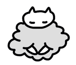 Cat Cloud sticker #3488765