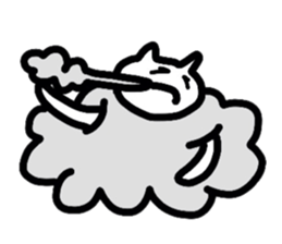 Cat Cloud sticker #3488767