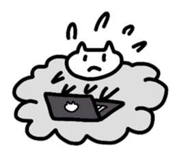 Cat Cloud sticker #3488771