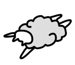 Cat Cloud sticker #3488774