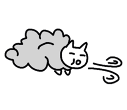 Cat Cloud sticker #3488780