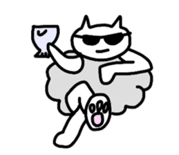 Cat Cloud sticker #3488789