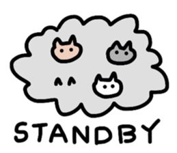 Cat Cloud sticker #3488790