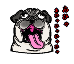 Pug of death flag sticker sticker #3489109