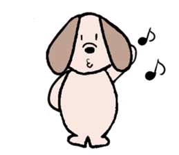 bear & dog sticker #3489121