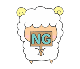 sheep stamp sticker #3489491