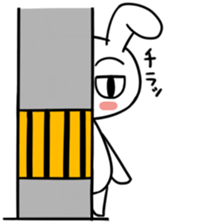 Rabbit of a telephone pole sticker #3490443