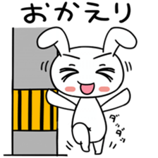 Rabbit of a telephone pole sticker #3490458