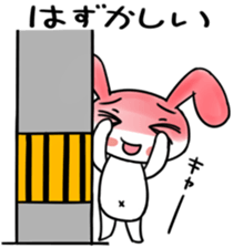 Rabbit of a telephone pole sticker #3490473